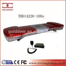 Fire Truck Red LED Warning Lightbar with Speaker